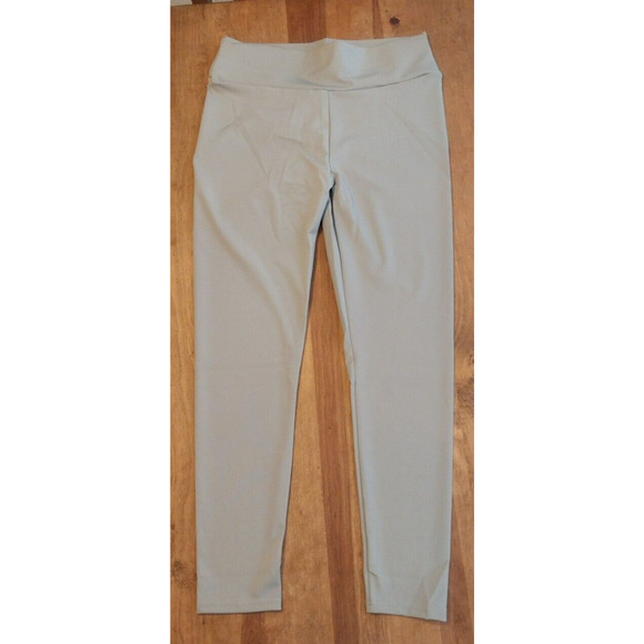 Womens High Waist Workout Ruched Compression Yoga Pants Gray XL - Picture 1 of 5